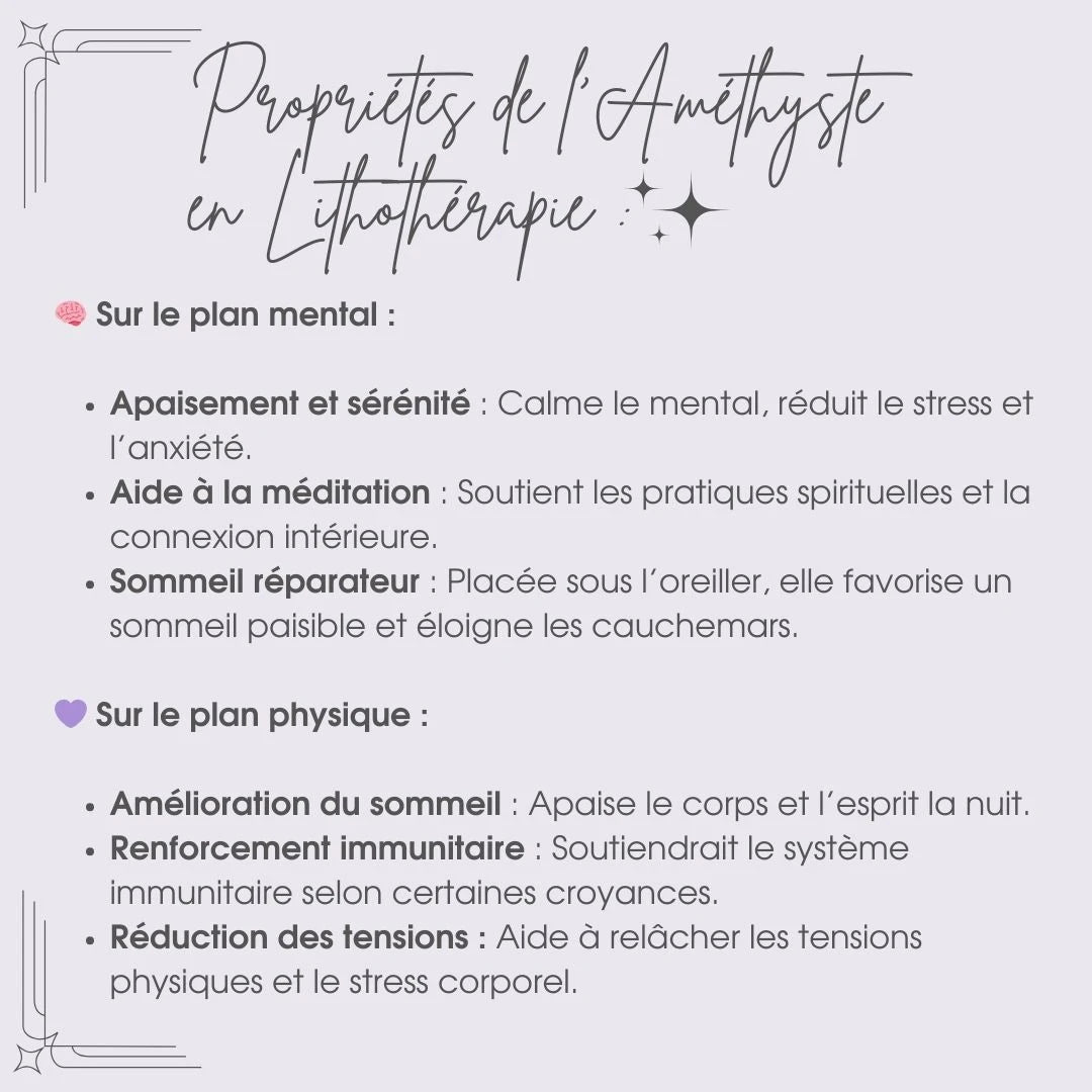 Druse Cœur Améthyste