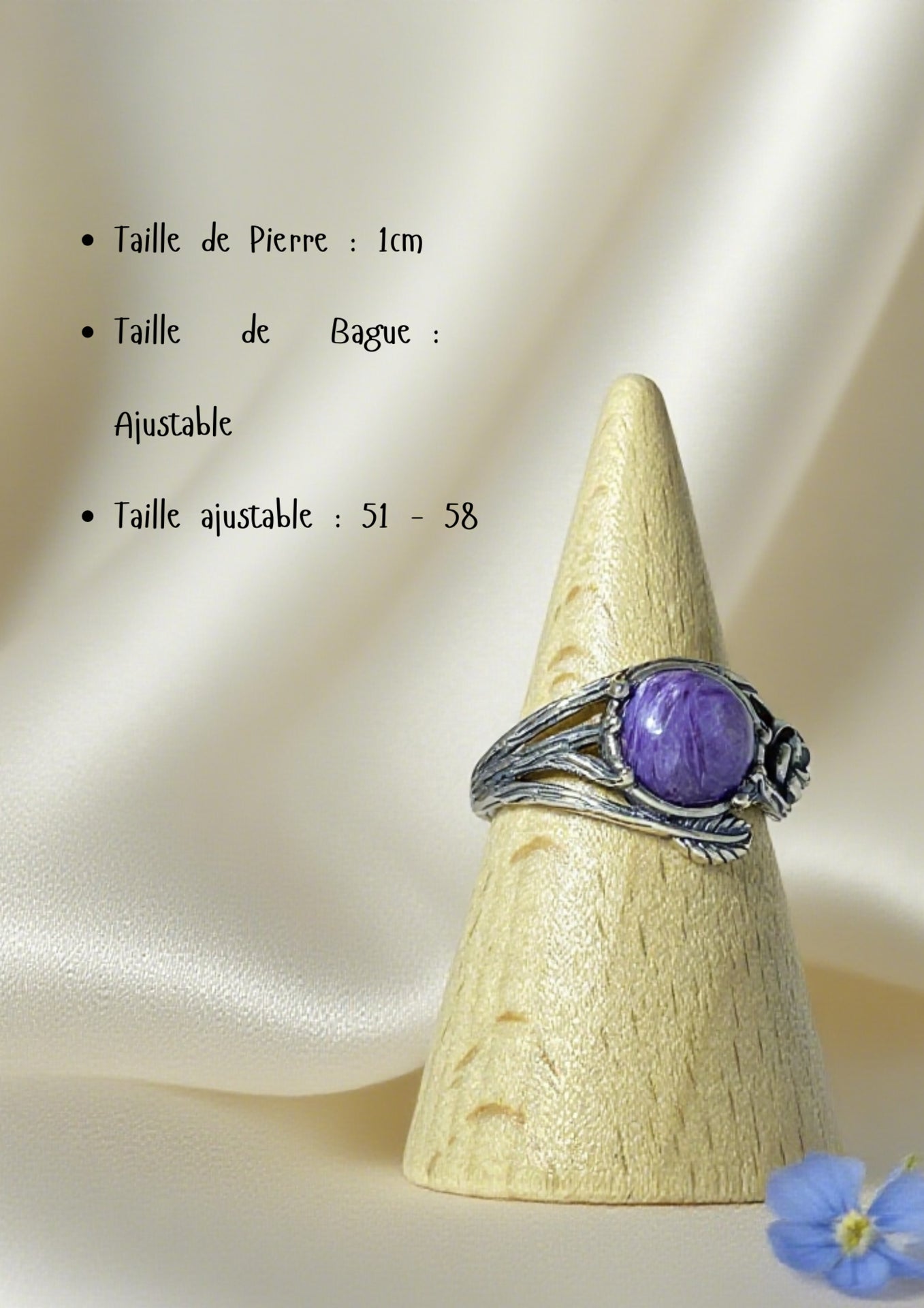 Bague en Charoïte Argent S925  #2