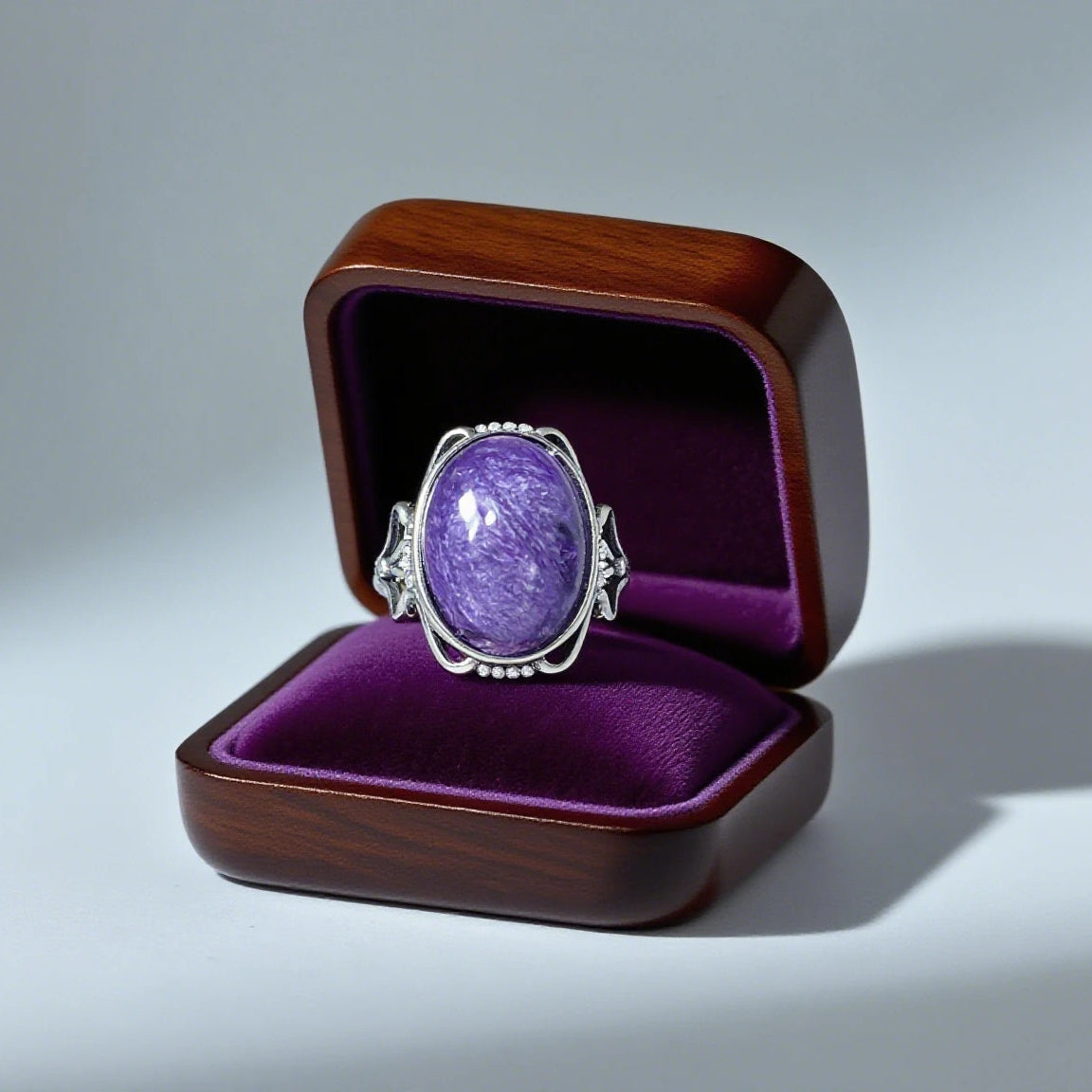 Bague en Charoïte Argent S925 #3