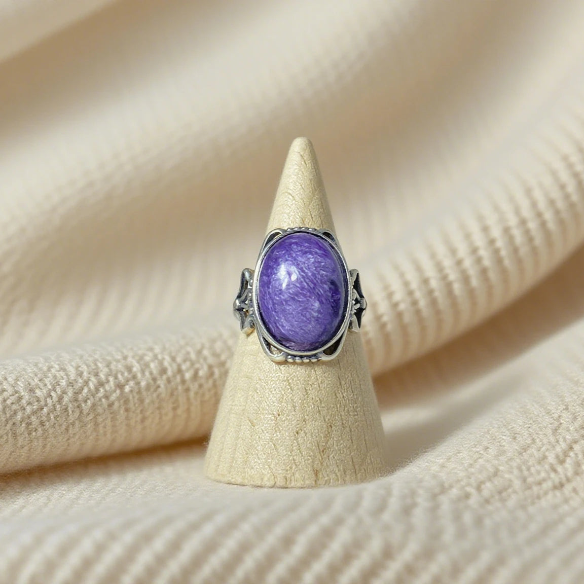 Bague en Charoïte Argent S925 #3