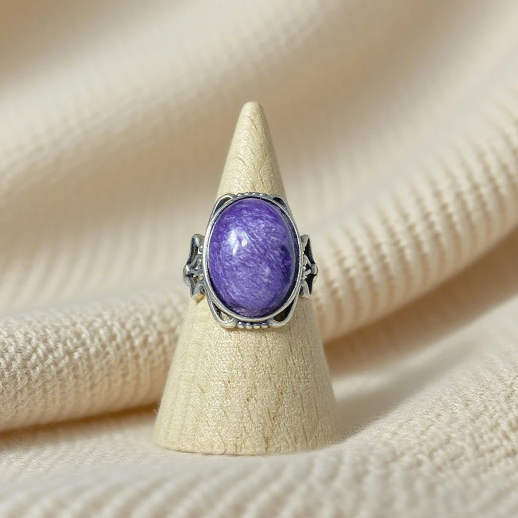Bague en Charoïte Argent S925  #3