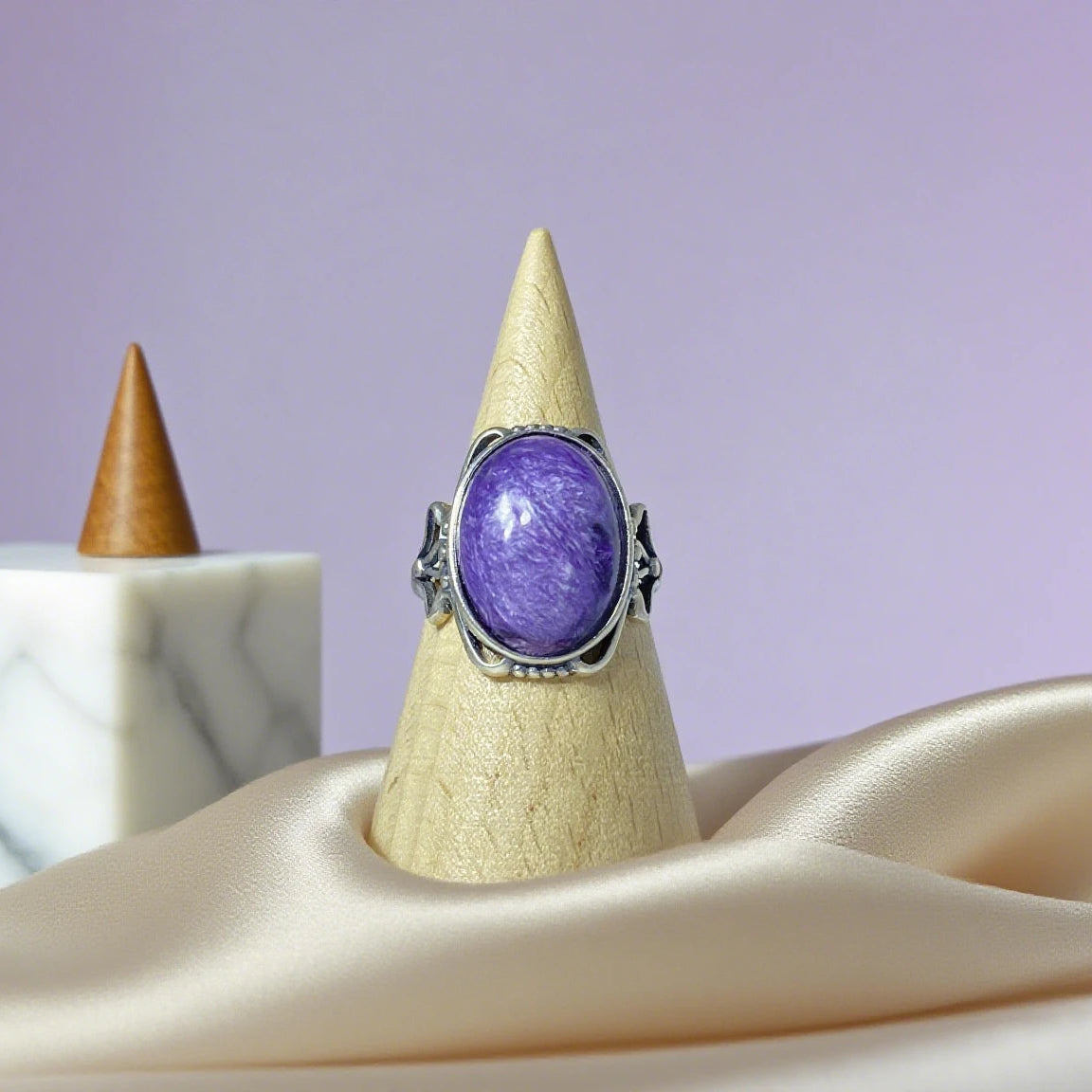 Bague en Charoïte Argent S925 #3