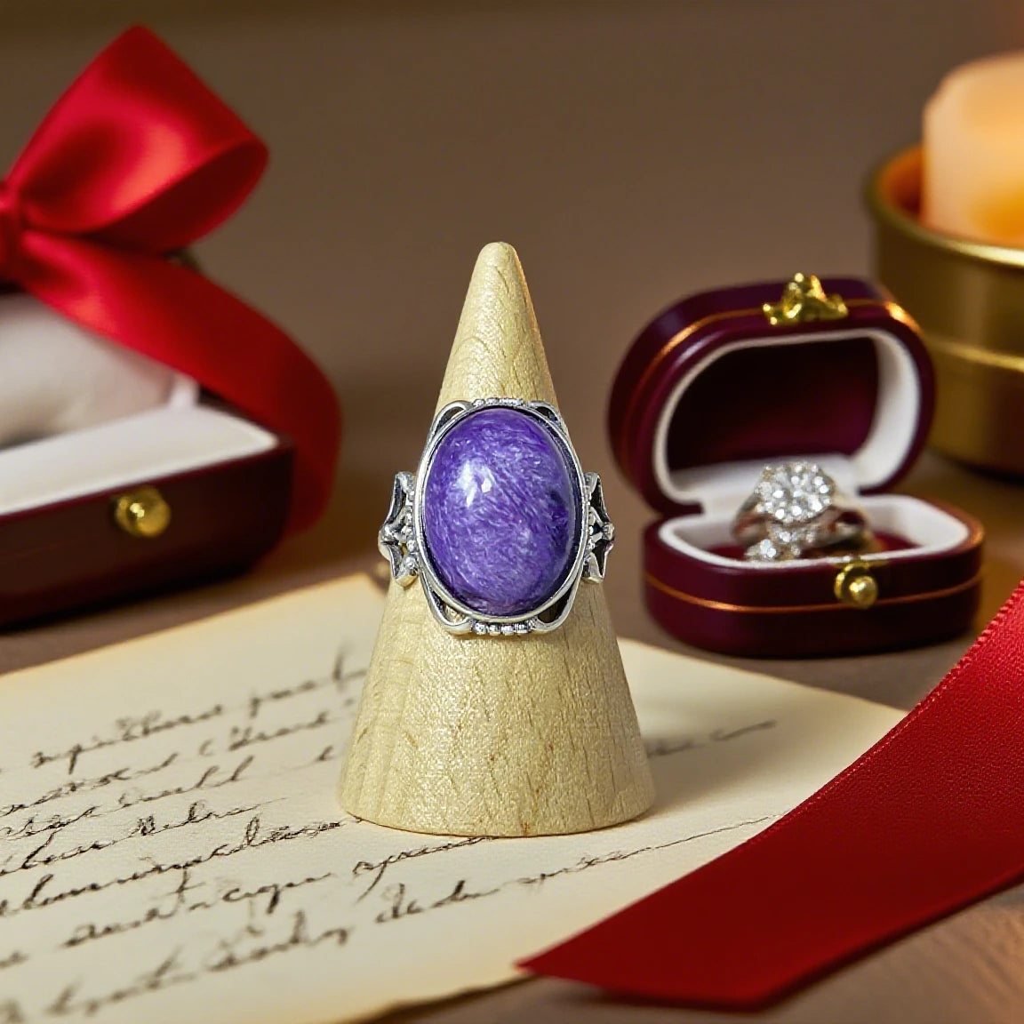 Bague en Charoïte Argent S925 #3