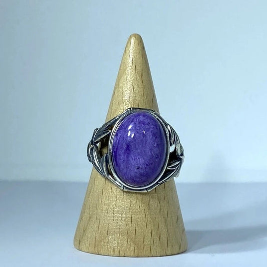Bague en Charoïte Argent S925 (grande taille)  #5
