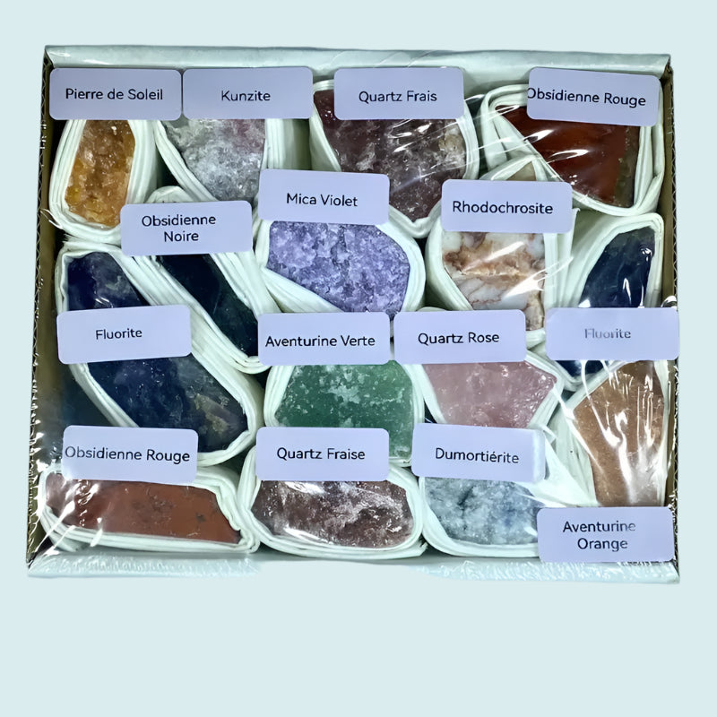 Boîte mélange de minéraux