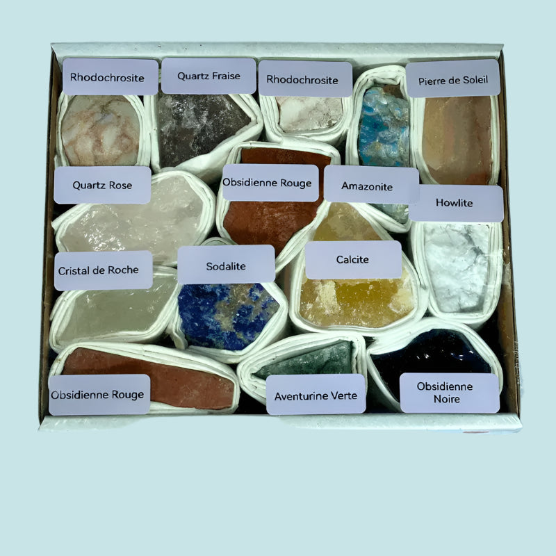 Boîte mélange de minéraux