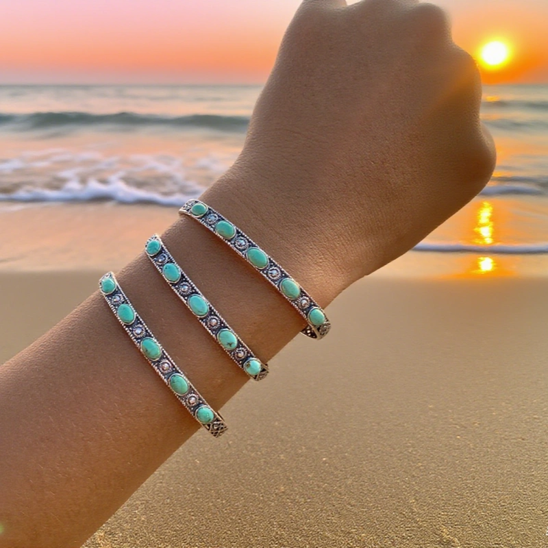 Bracelet en Turquoise Argent S925