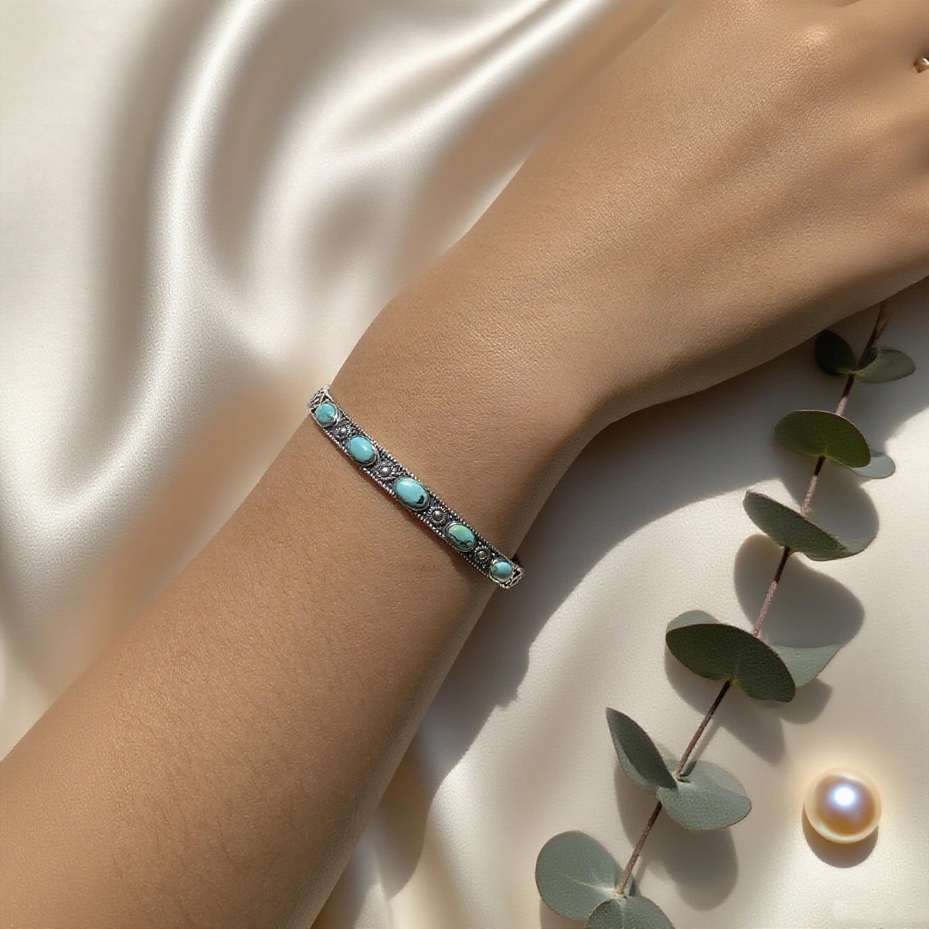 Bracelet en Turquoise Argent S925