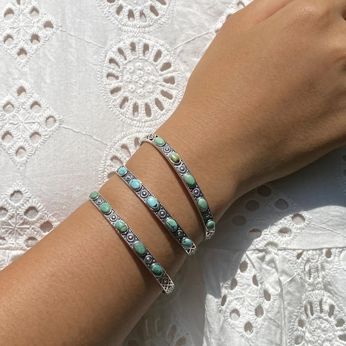 Bracelet en Turquoise Argent S925