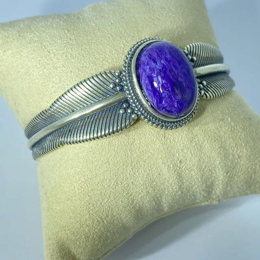 Bracelet en Charoïte Argent S925 #2