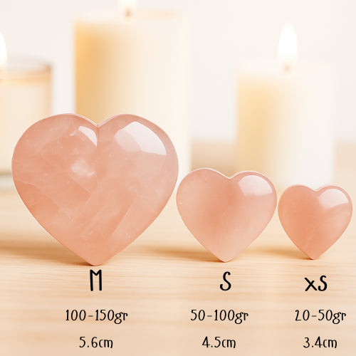 Cœur en Quartz Rose