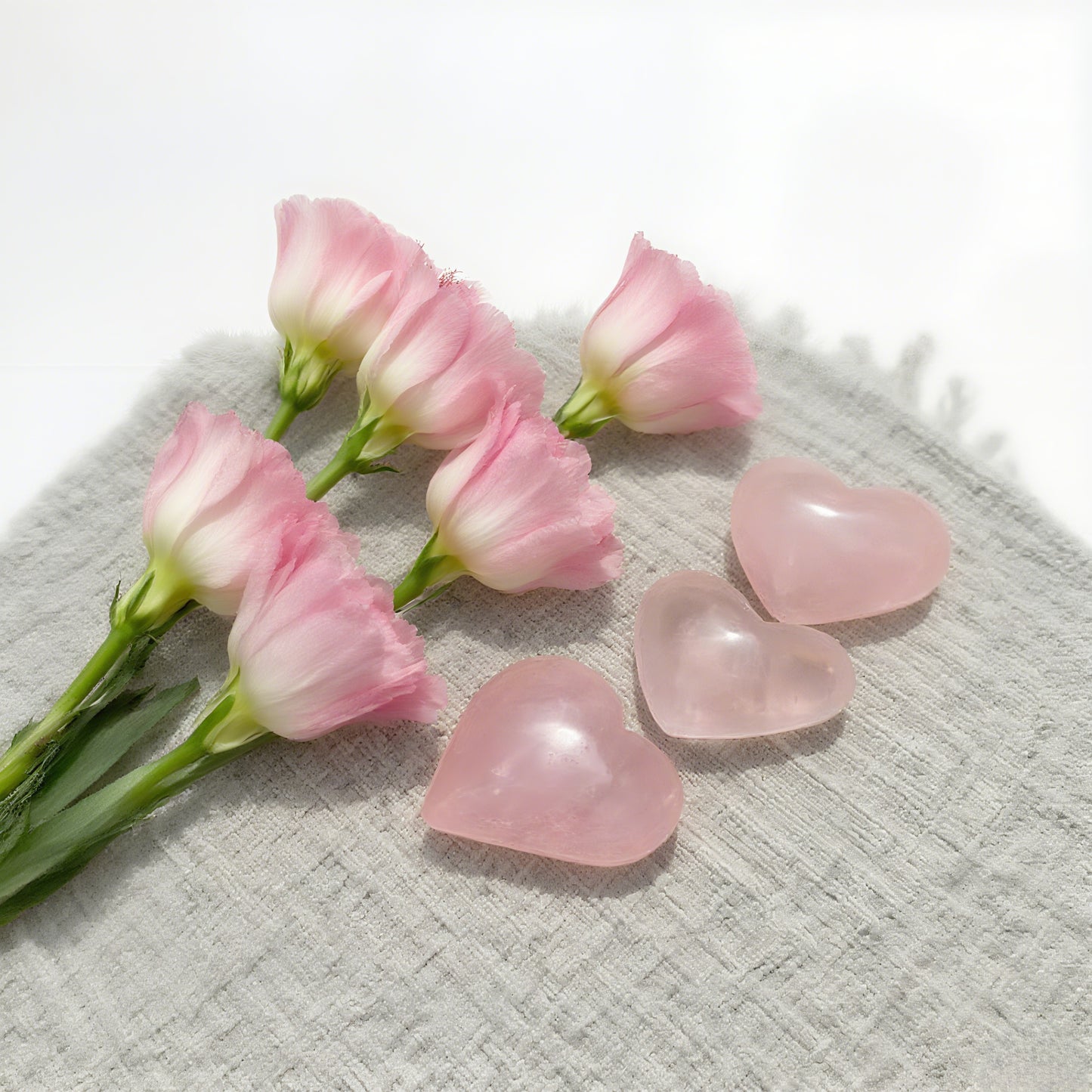 Cœur en Quartz Rose