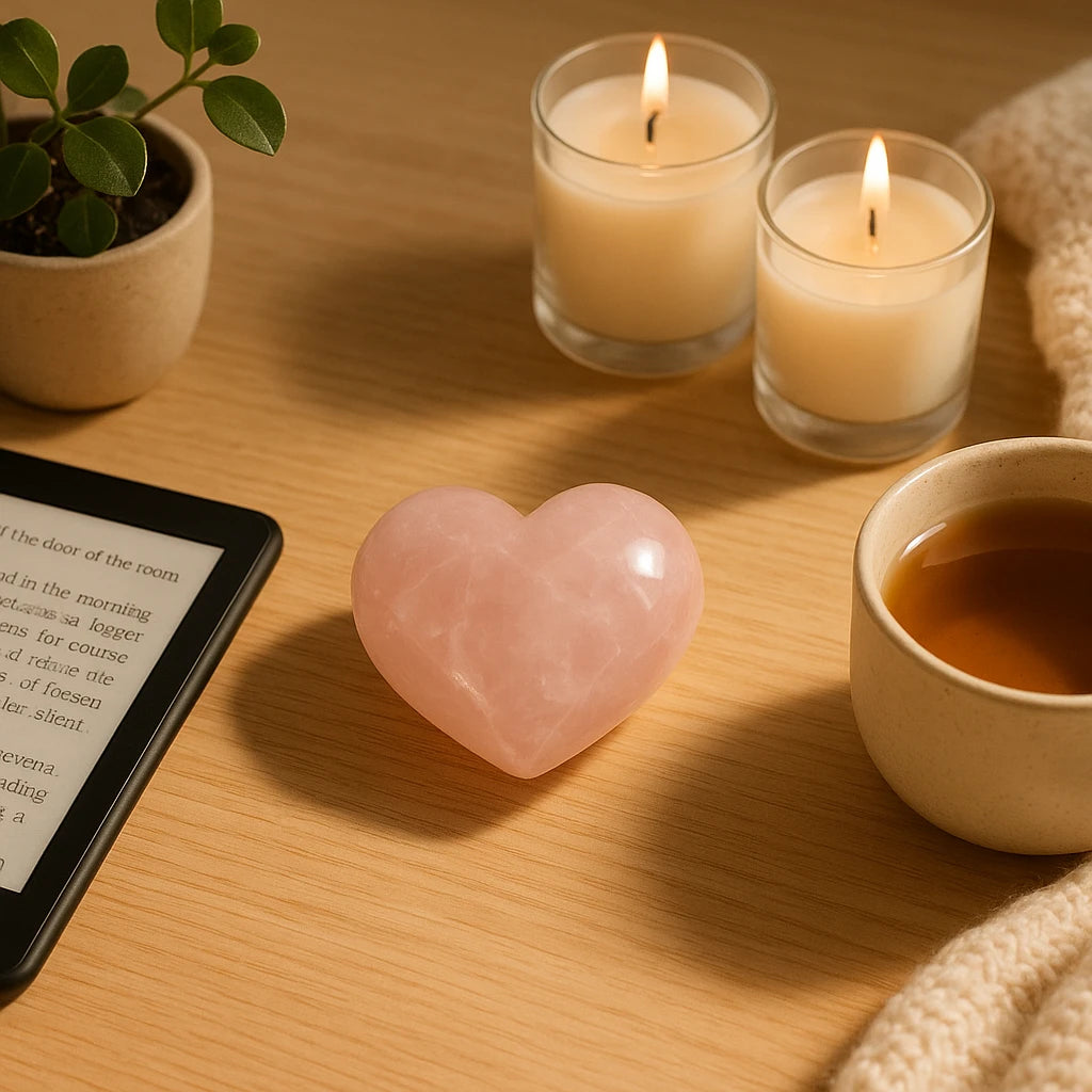 Cœur en Quartz Rose