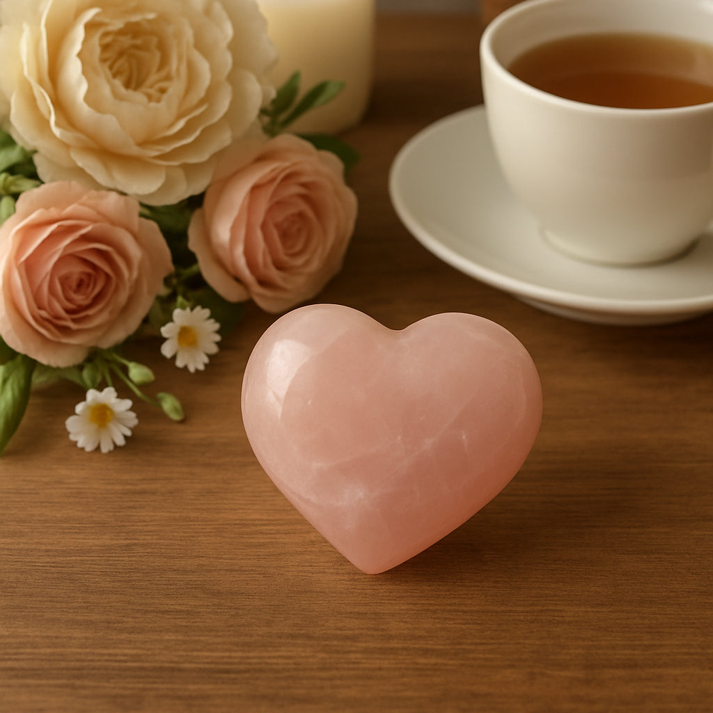 Cœur en Quartz Rose