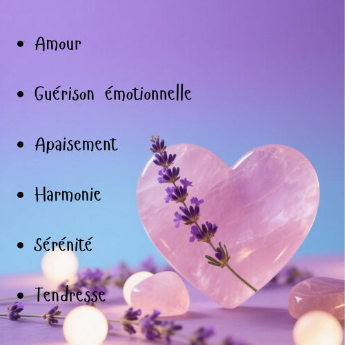 Cœur en Quartz Rose