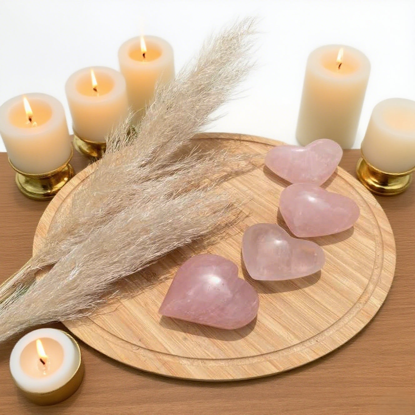 Cœur en Quartz Rose