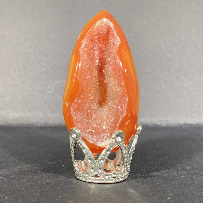 Géode Cornaline en forme d'Œuf (30-50gr)