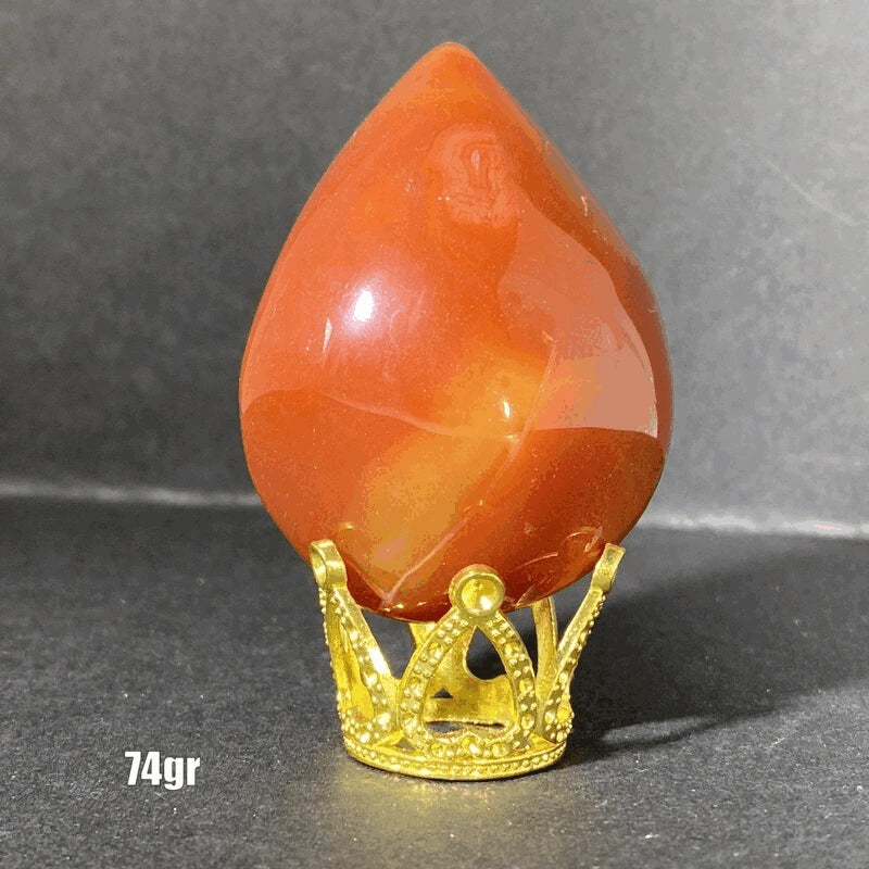 Géode Cornaline en forme d'Œuf (50-100gr)