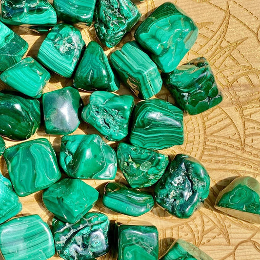 Malachite Pierre Roulée