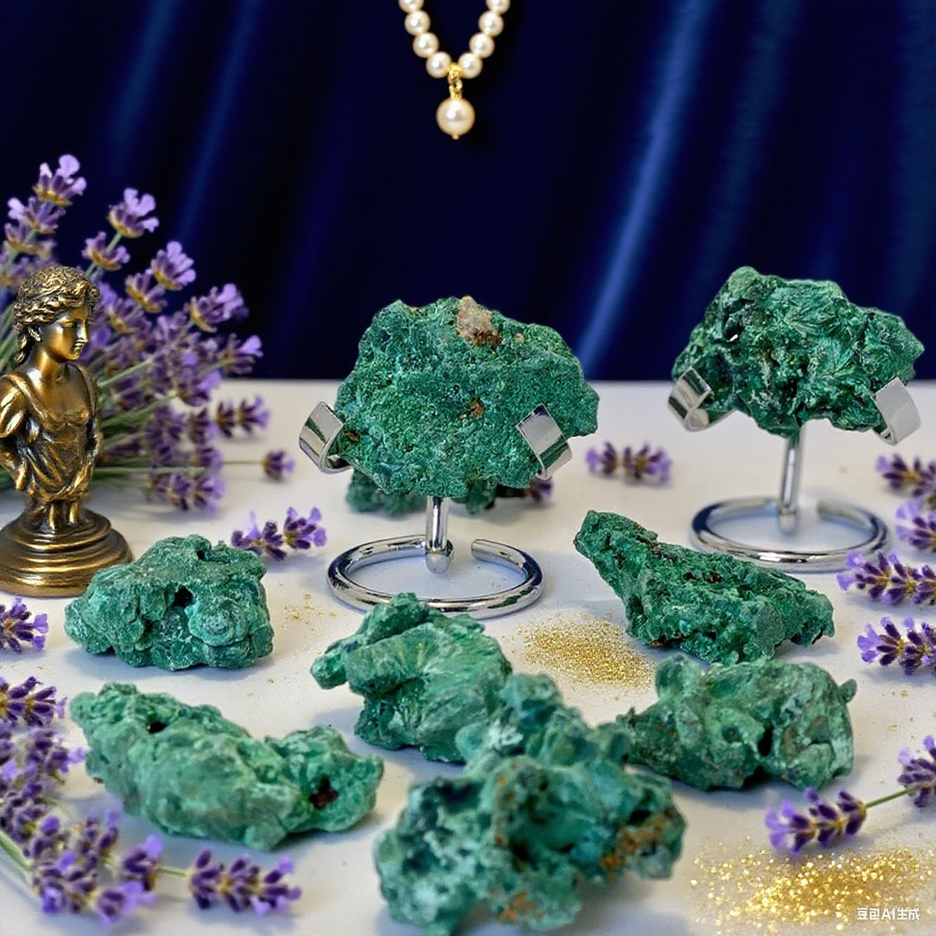 Malachite brute (qualité supérieure)