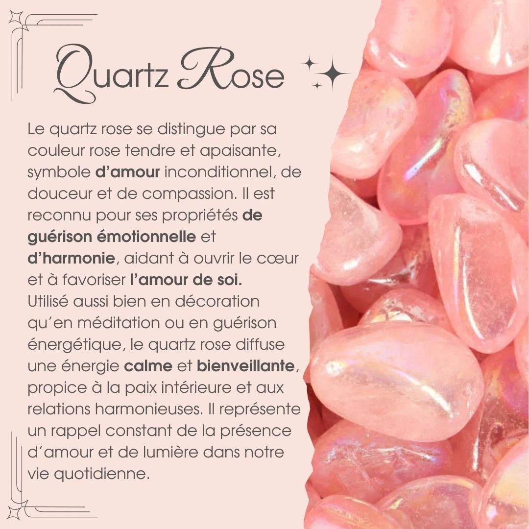 Étoile en Quartz Rose (fait main)