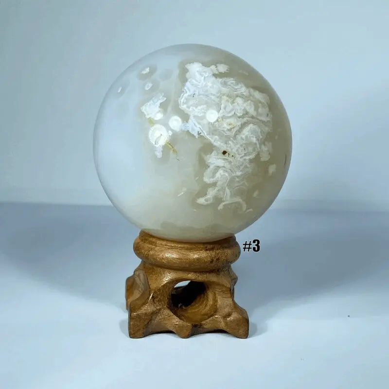 Sphère Agate Cerisier
