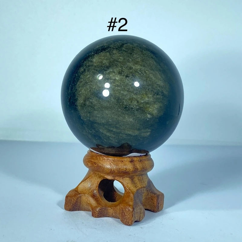 Sphère Obsidienne Dorée (135-295gr)