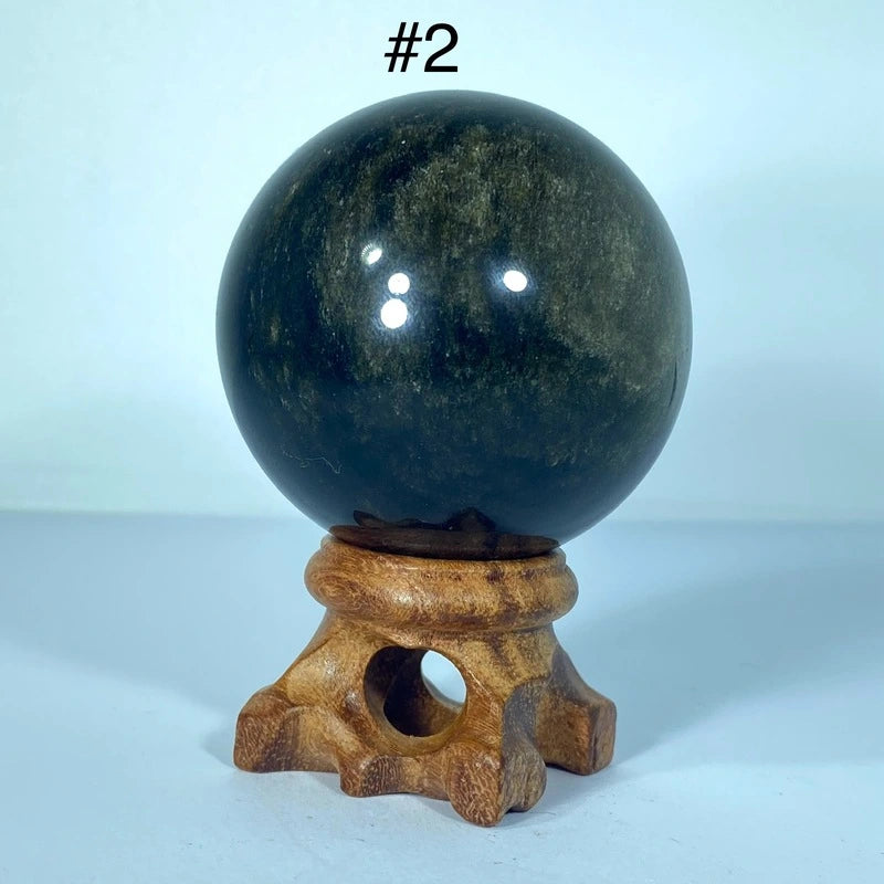 Sphère Obsidienne Dorée (135-295gr)