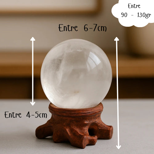 Sphère Cristal de Roche (90-130gr)