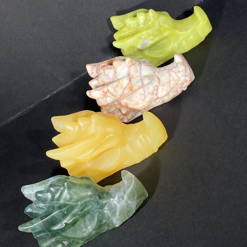 Tête de Dragon en Pierres Naturelles
