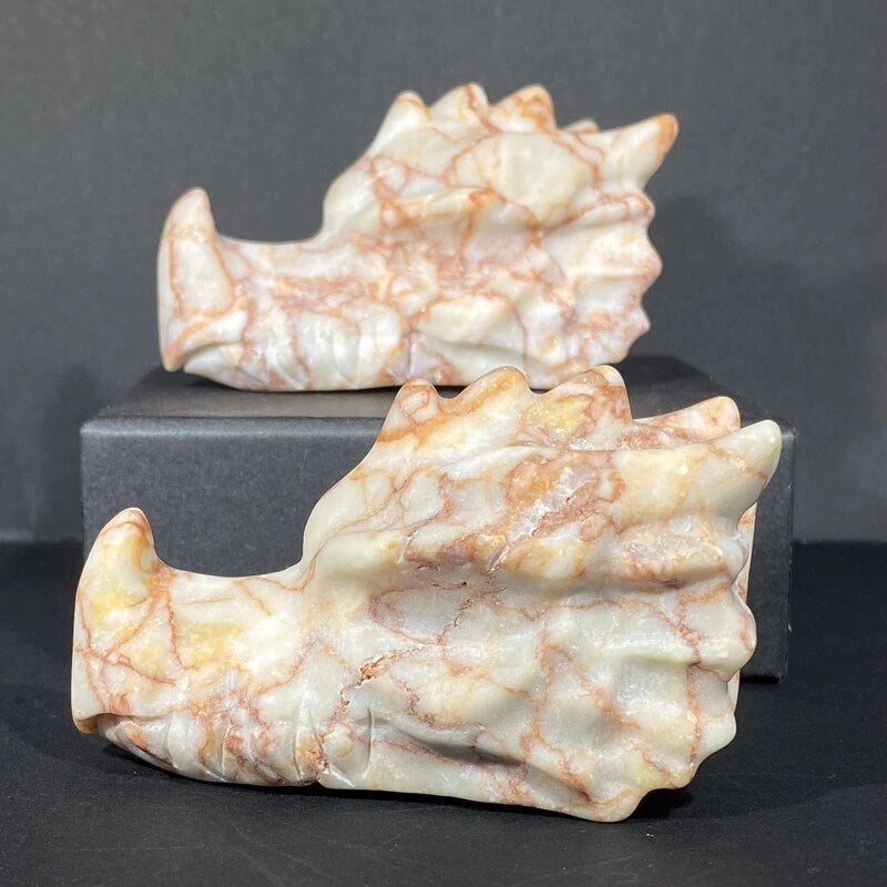 Tête de Dragon en Pierres Naturelles