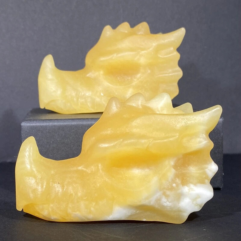 Tête de Dragon en Pierres Naturelles