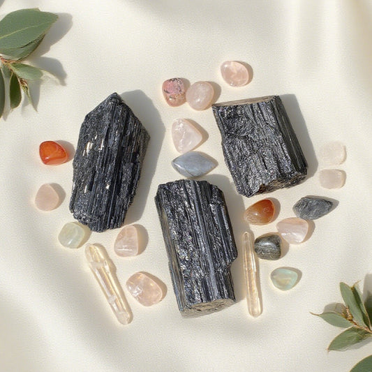 Tourmaline Noire Brute Fibreuse (Grande)