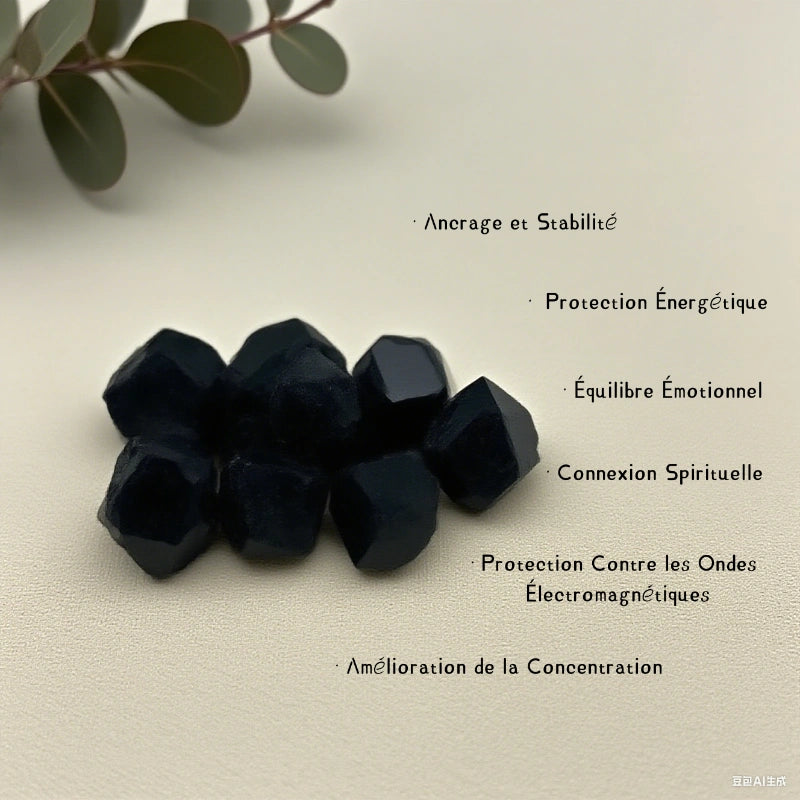 Tourmaline Noire Brute Fibreuse (Petite)