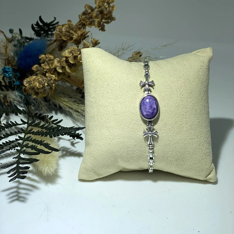 Bracelet en Charoïte Argent S925 #3