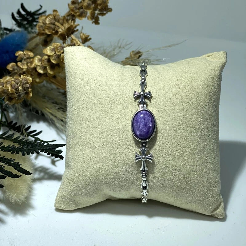 Bracelet en Charoïte Argent S925 #3