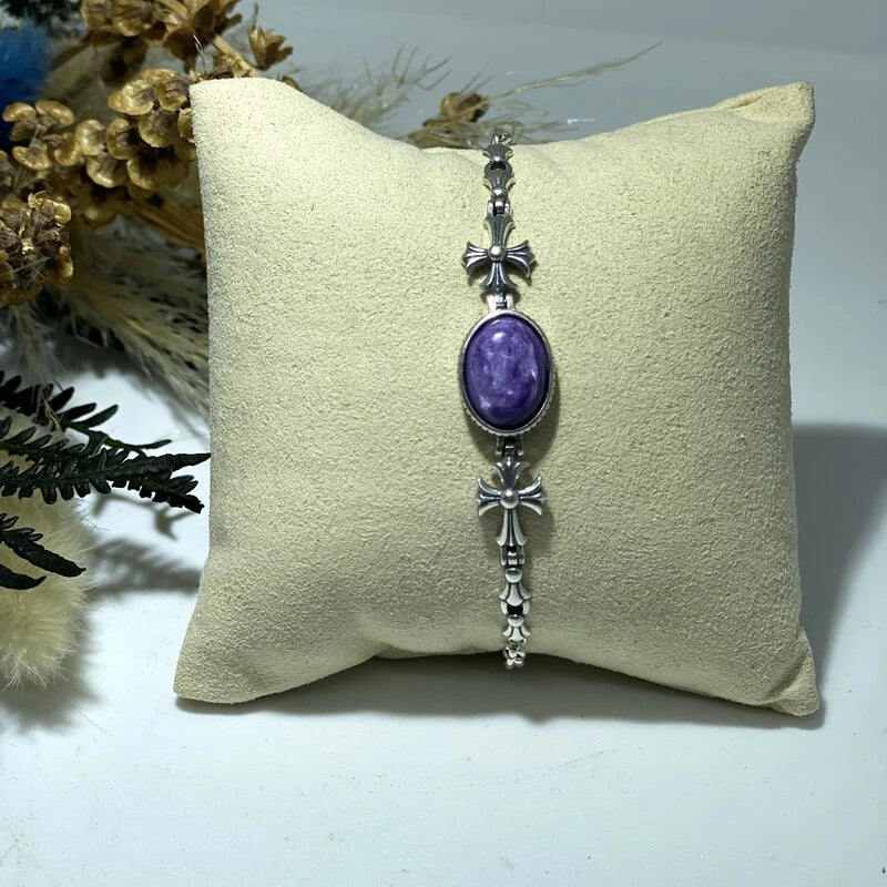 Bracelet en Charoïte Argent S925 #3