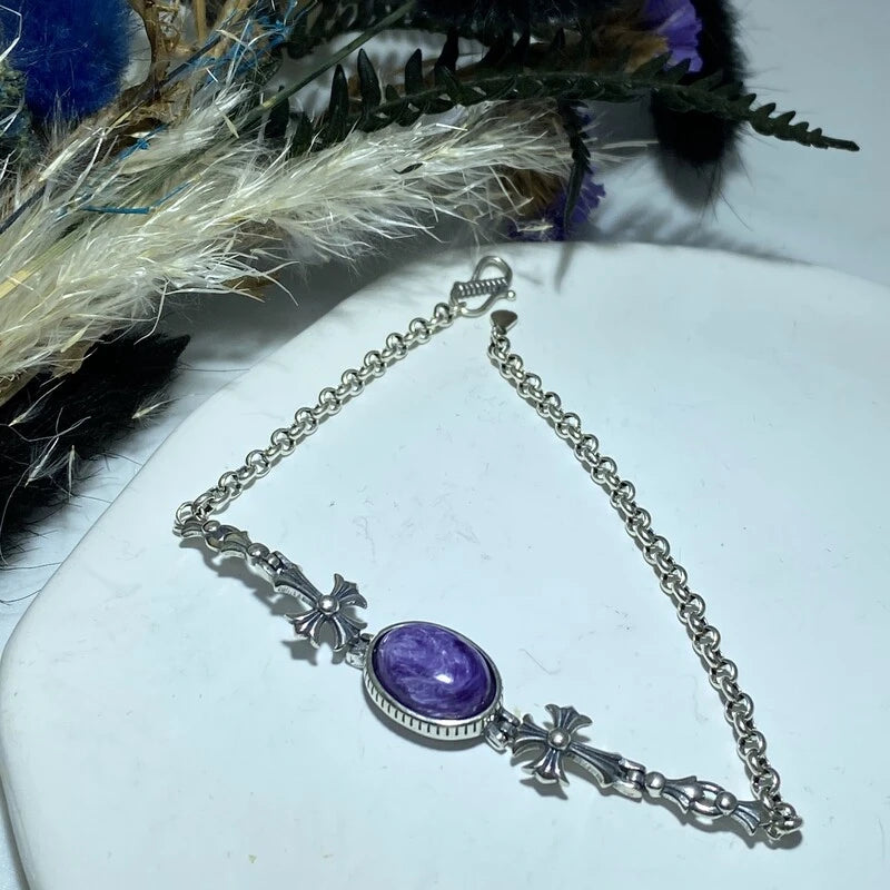 Bracelet en Charoïte Argent S925 #3