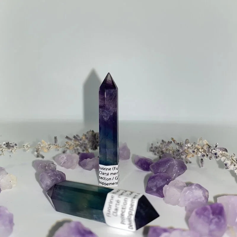 Pointe Fluorite Arc-en-ciel 4-12cm
