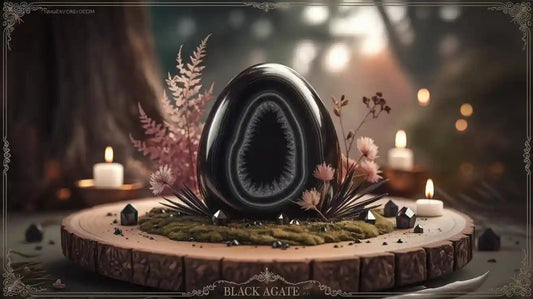 L'histoire fascinante de la pierre agate noire et ses vertus