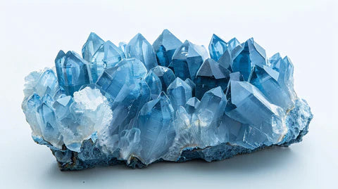 La pierre calcite bleue, son histoire, son origine et sa composition, ses propriétés et ses vertus en lithothérapie