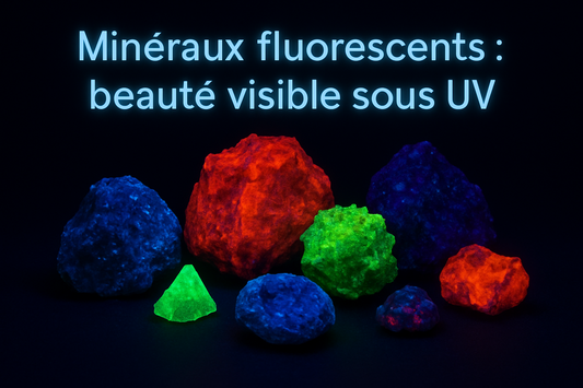 Minéraux fluorescents : beauté visible sous UV