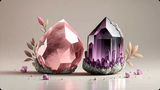 Comparaison entre le quartz rose et l'améthyste : laquelle choisir ?
