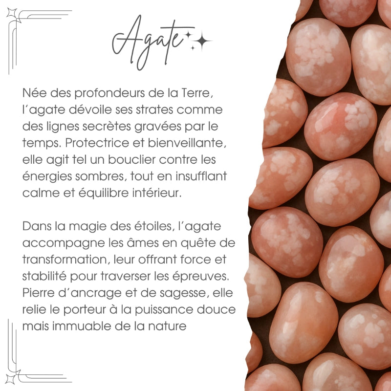 Baguette Magique en Pierre Naturel à 12 Signes du Zodiaque