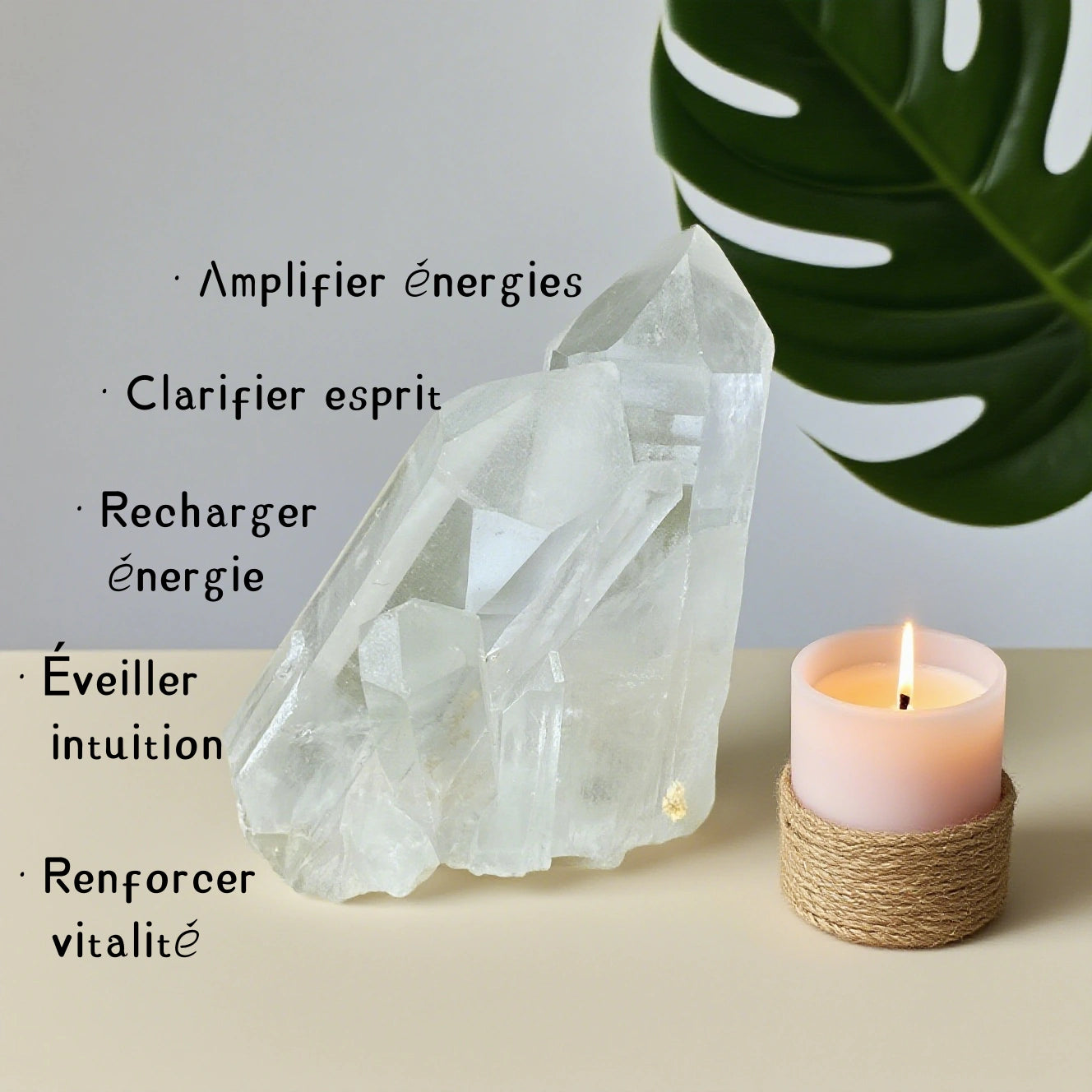 Pointe Cristal de Roche Percée (5 pièces)