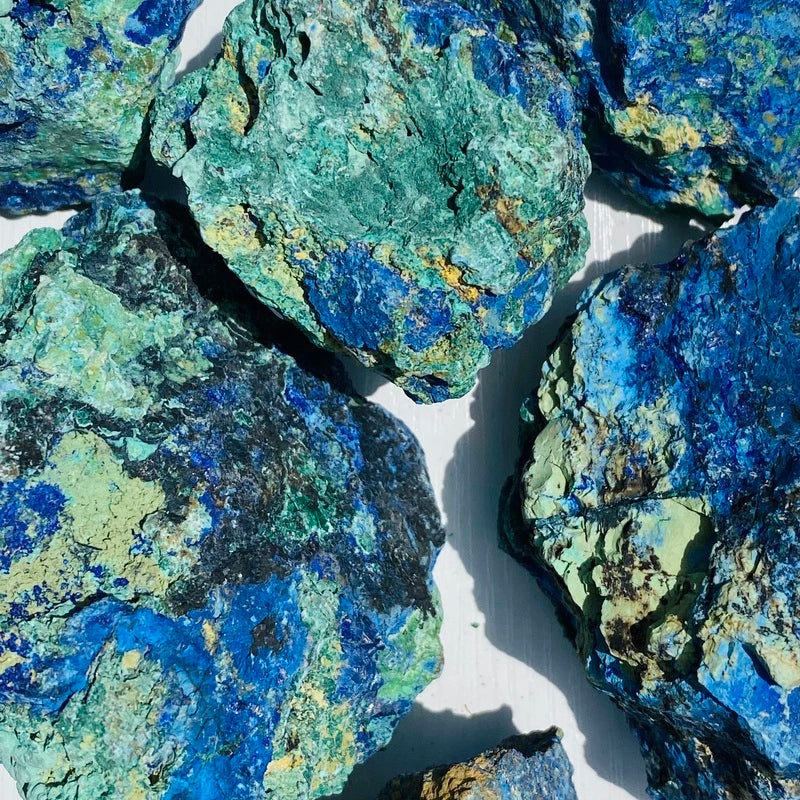 Azurite Malachite brute