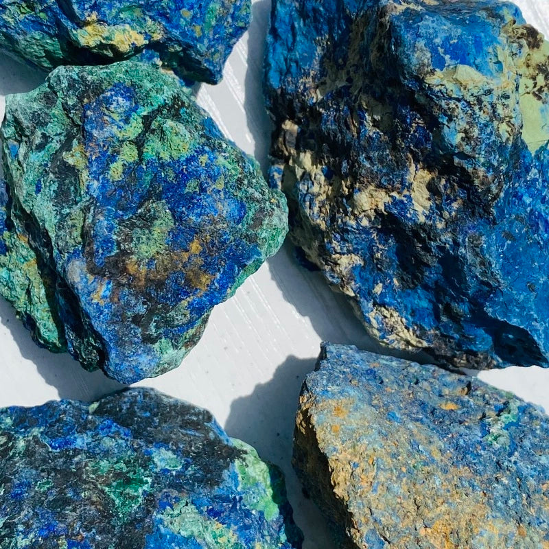 Azurite Malachite brute