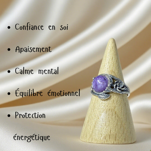 Bague en Charoïte Argent S925  #2