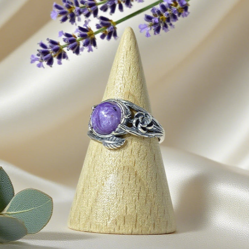 Bague en Charoïte Argent S925  #2