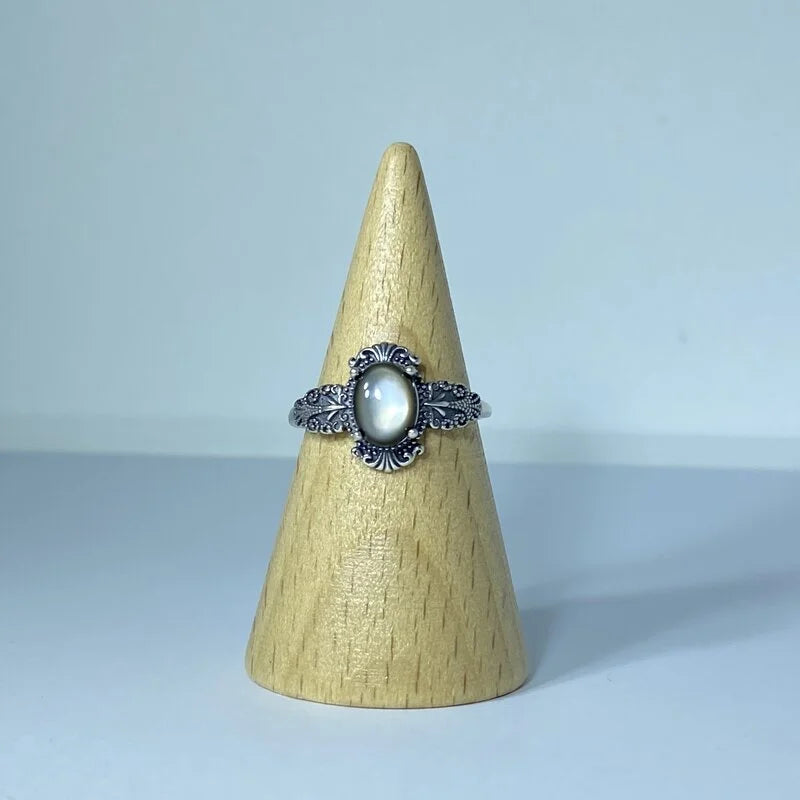 Bague en Obsidienne Œil Céleste Argent S925